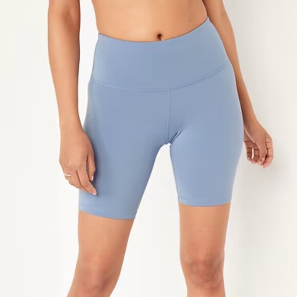 Old Navy High-Waisted PowerPress 8" Biker Shorts for Women | Sz M - Picture 1 of 6